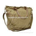 beauty bag handle shoulder organic cotton material weekend travel bag